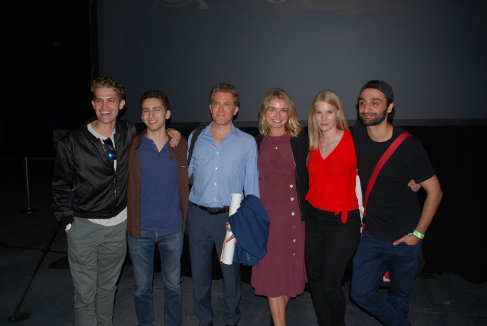 The Origins cast at the film's Midway premiere party
