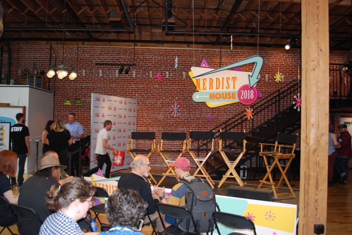Setting the stage at the Nerdist House
