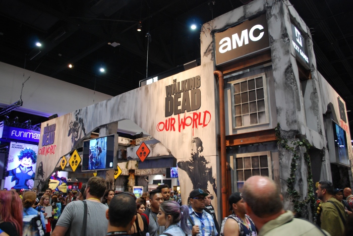 The Walking Dead booth
