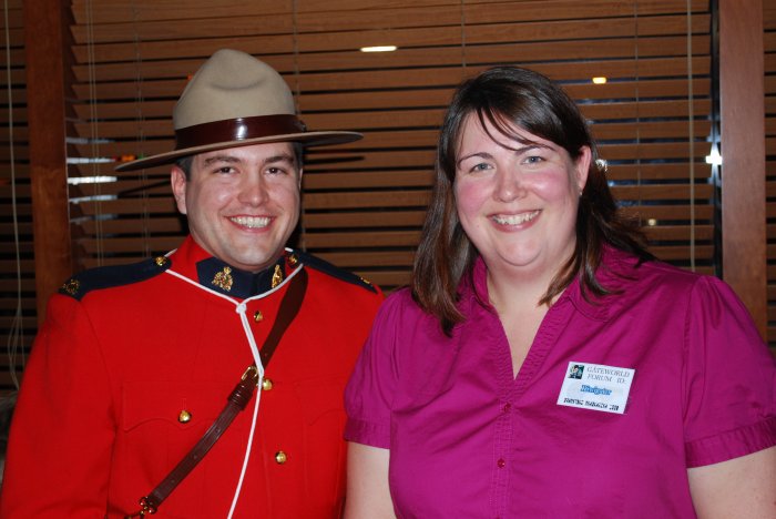 GateWorld Forum moderator Kiwigater with a Royal Canadian Mounty.
