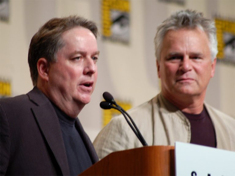Brad Wright and Richard Dean Anderson (San Diego Comic-Con 2008)