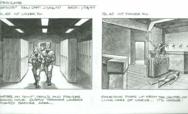 "Hathor" storyboards (Stargate SG-1)