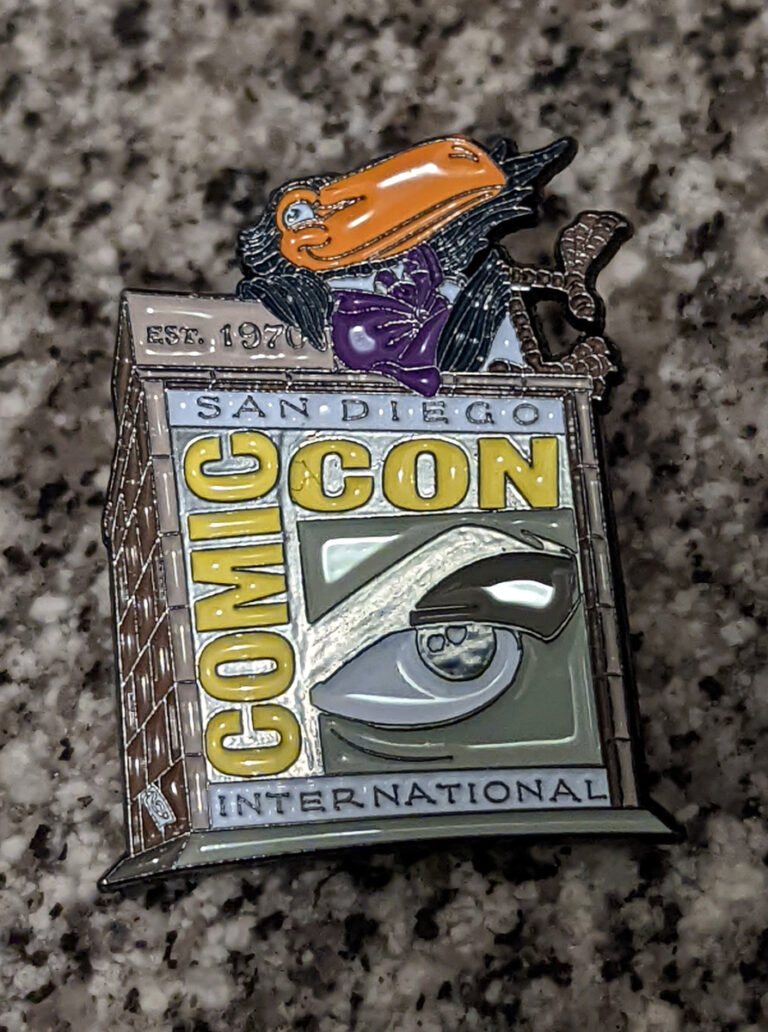 Comic-Con Special Edition commemorative pin (Credit: Linda Furey)