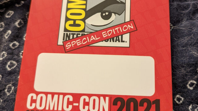 Comic-Con Special Edition badge (Credit: Linda Furey)