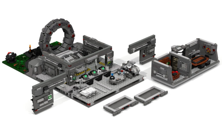 LEGO Stargate Command Model - Separated (Eredonius)