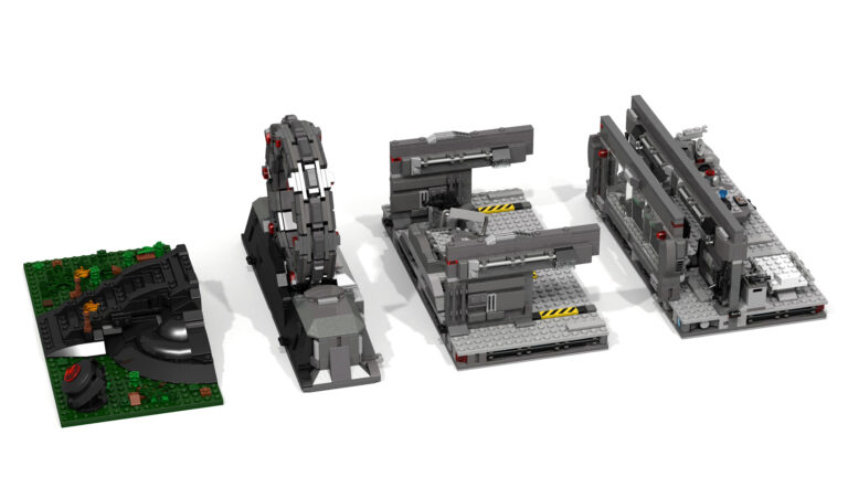 LEGO Stargate Command Model - Separated (Eredonius)