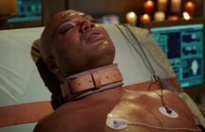 Teal'c strapped to a bed ("Threshold")