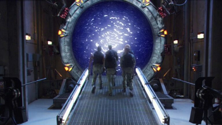 SG-1 departs through the Stargate ("Unending")