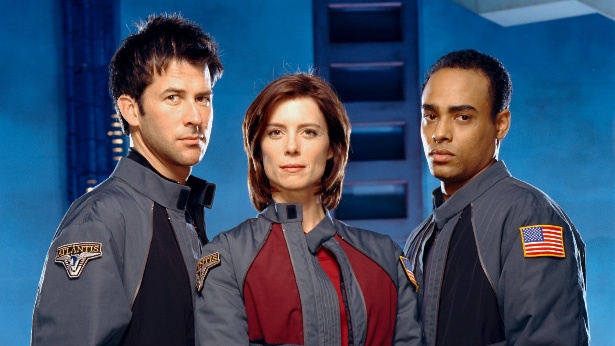 Joe Flanigan, Torri Higginson, and Rainbow Sun Francks (Stargate Atlantis)