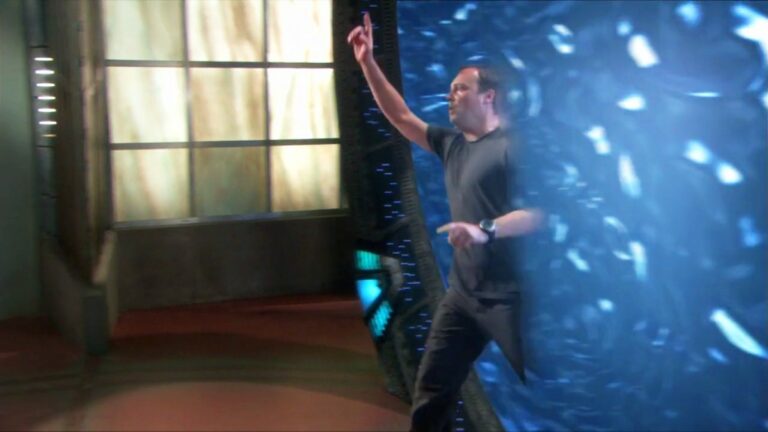 McKay exits the Stargate ("The Hive")