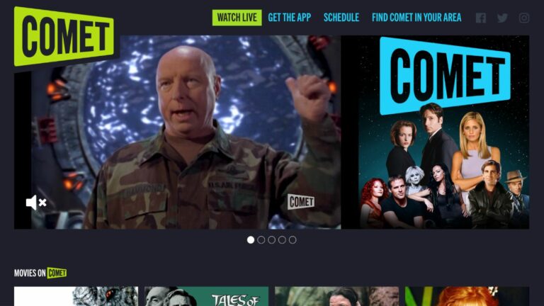 CometTV.com home page