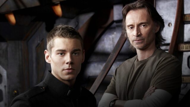 Brian J. Smith and Robert Carlyle (Stargate Universe)